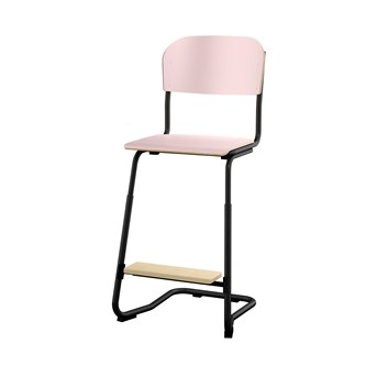 Matte FSC stol sh 57/63 cm lille sæde sort stel