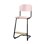 Matte FSC stol sh 57/63 cm lille sæde sort stel