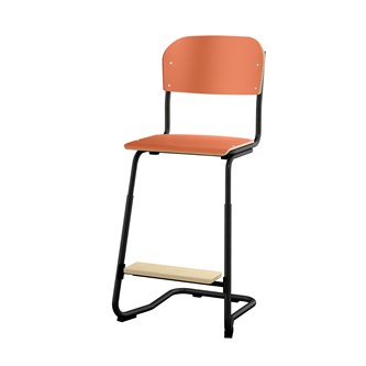 Matte FSC stol sh 57/63 cm lille sæde sort stel