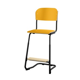 Matte FSC stol sh 57/63 cm lille sæde sort stel