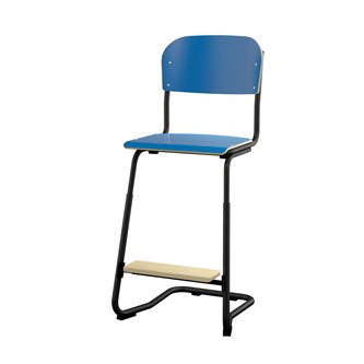 Matte FSC stol sh 57/63 cm lille sæde sort stel