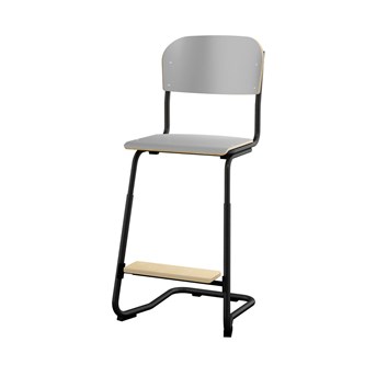 Matte FSC stol sh 57/63 cm lille sæde sort stel
