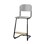 Matte FSC stol sh 57/63 cm lille sæde sort stel