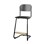 Matte FSC stol sh 57/63 cm lille sæde sort stel
