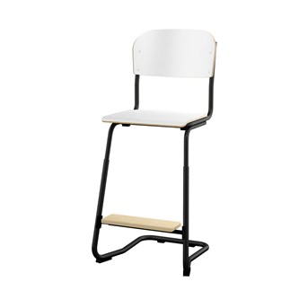 Matte FSC stol sh 57/63 cm lille sæde sort stel