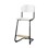 Matte FSC stol sh 57/63 cm lille sæde sort stel