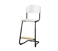 Matte FSC stol sh 57/63 cm lille sæde sort stel
