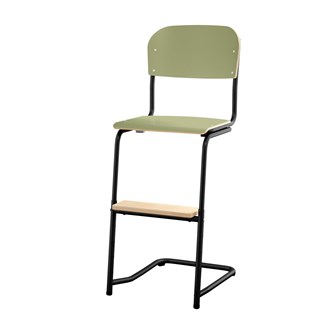 Matte FSC stol sh 45/63 cm lille sæde sort stel