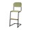 Matte FSC stol sh 45/63 cm lille sæde sort stel