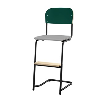 Matte FSC stol sh 57/63 cm lille sæde sort stel