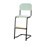 Matte FSC stol sh 45/63 cm lille sæde sort stel