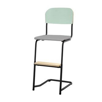 Matte FSC stol sh 57/63 cm lille sæde sort stel