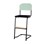 Matte FSC stol sh 45/63 cm lille sæde sort stel