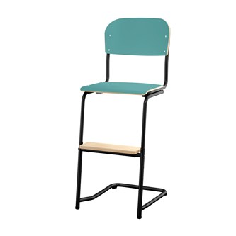 Matte FSC stol sh 45/63 cm lille sæde sort stel