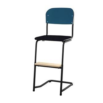 Matte FSC stol sh 45/63 cm lille sæde sort stel