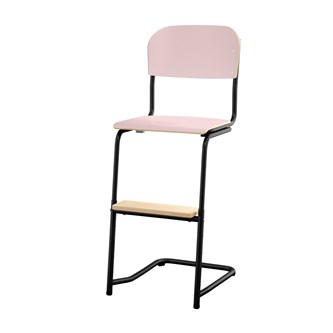Matte FSC stol sh 45/63 cm lille sæde sort stel