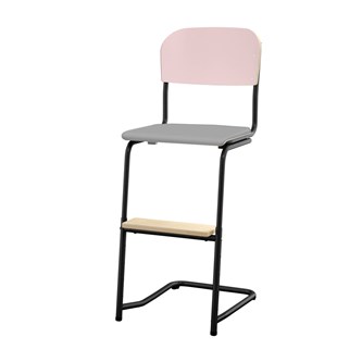 Matte FSC stol sh 57/63 cm lille sæde sort stel