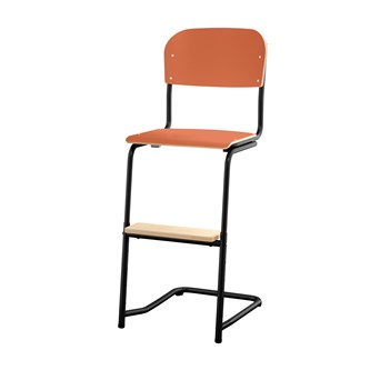 Matte FSC stol sh 45/63 cm lille sæde sort stel
