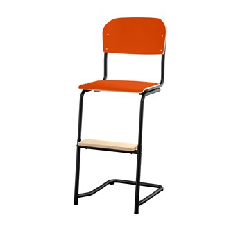 Matte FSC stol sh 45/63 cm lille sæde sort stel