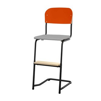 Matte FSC stol sh 57/63 cm lille sæde sort stel