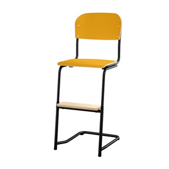 Matte FSC stol sh 45/63 cm lille sæde sort stel