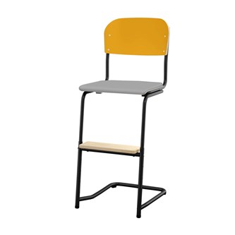 Matte FSC stol sh 57/63 cm lille sæde sort stel