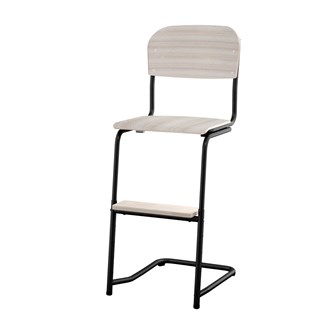 Matte FSC stol sh 45/63 cm lille sæde sort stel