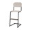 Matte FSC stol sh 45/63 cm lille sæde sort stel
