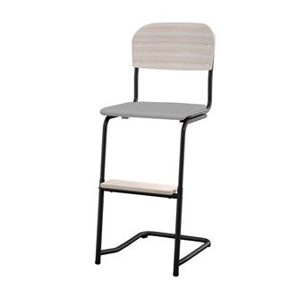 Matte FSC stol sh 57/63 cm lille sæde sort stel