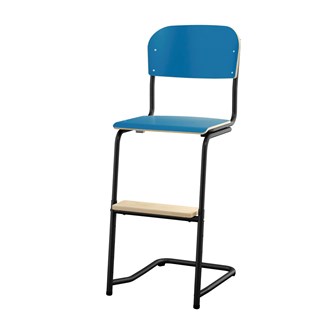 Matte FSC stol sh 45/63 cm lille sæde sort stel