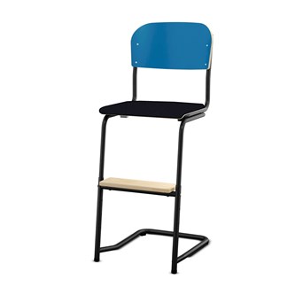 Matte FSC stol sh 45/63 cm lille sæde sort stel