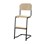 Matte FSC stol sh 45/63 cm lille sæde sort stel