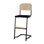 Matte FSC stol sh 45/63 cm lille sæde sort stel