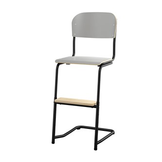Matte FSC stol sh 45/63 cm lille sæde sort stel