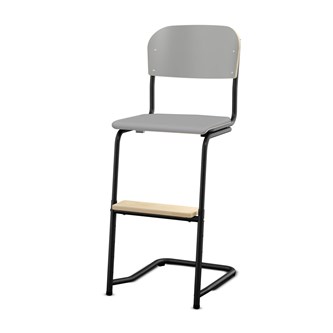 Matte FSC stol sh 57/63 cm lille sæde sort stel