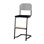 Matte FSC stol sh 45/63 cm lille sæde sort stel