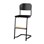 Matte FSC stol sh 45/63 cm lille sæde sort stel