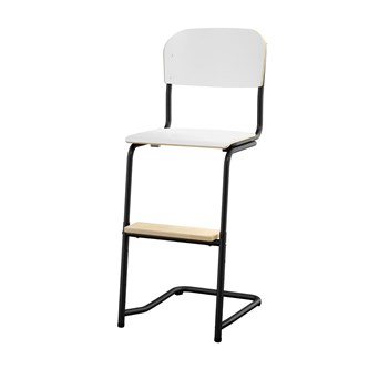 Matte FSC stol sh 45/63 cm lille sæde sort stel