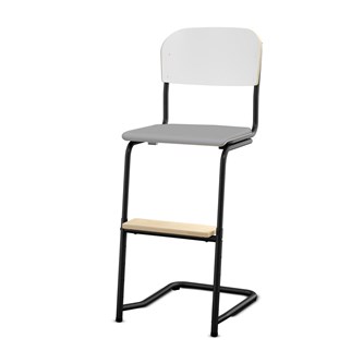 Matte FSC stol sh 57/63 cm lille sæde sort stel