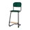 Matte FSC stol sh 63 cm stort sæde sort stel