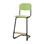 Matte FSC stol sh 63 cm stort sæde sort stel