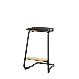 Matte FSC stol 63 cm lille sæde sort stel