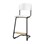 Matte FSC stol sh 63 cm stort sæde sort stel