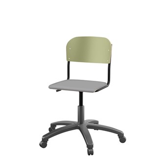 Matte FSC stol gas lille sæde sort stel