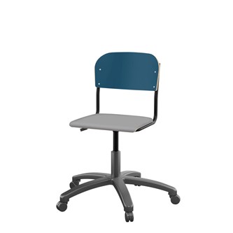 Matte FSC stol gas lille sæde sort stel