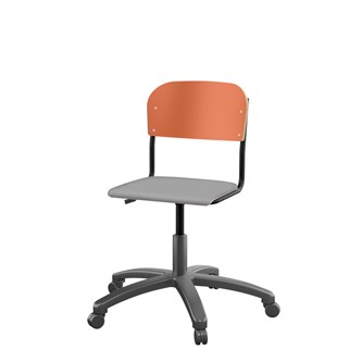 Matte FSC stol gas lille sæde sort stel