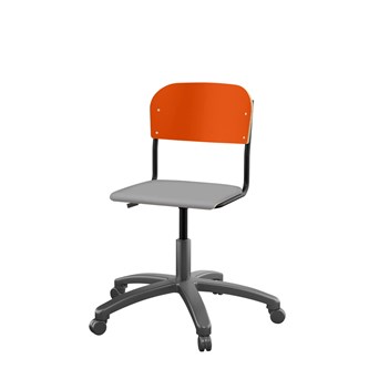 Matte FSC stol gas lille sæde sort stel