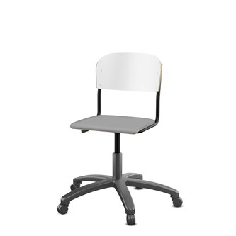 Matte FSC stol gas lille sæde sort stel