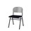 Matte FSC stol sh 44 cm stort sæde sort stel