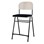 Matte FSC stol sh 54 cm stort sæde sort stel